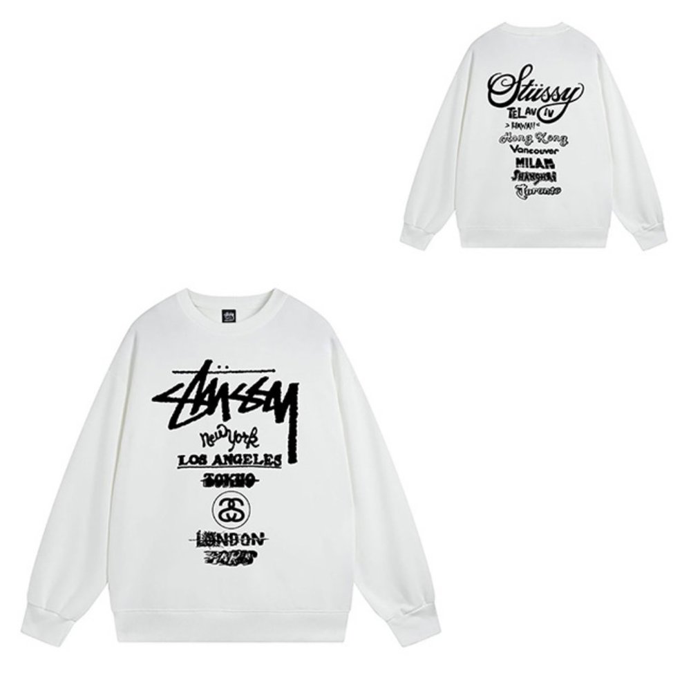 Stussy Sweatshirt Pigment Dyed Crew Sweat Light Gray